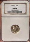 1939 S Mercury Silver Dime MS65 (NGC)
