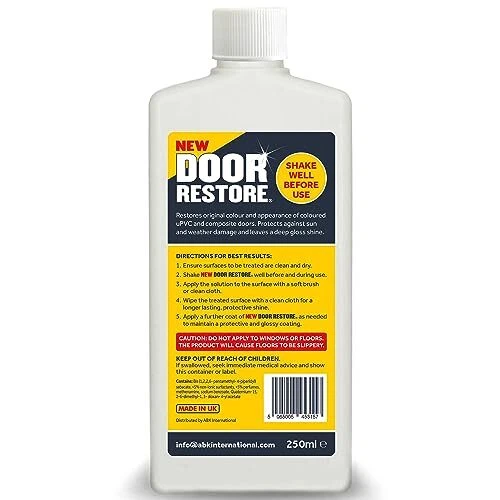New Door Restore Restore Colour & Appearance of Faded Composite uPVC Doors 250ml - Picture 8 of 8