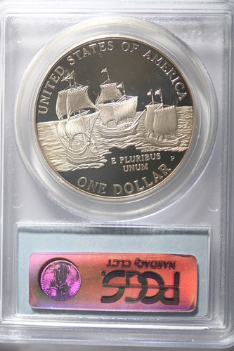 2007 P Jamestown $1 Silver 400th Anniversary coin-PCGS PR69 DCAM - Picture 2 of 2