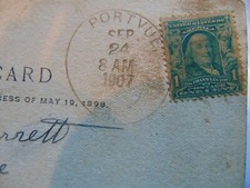 Benjamin Franklin 1 cent green Stamps     United States OF America, RARE