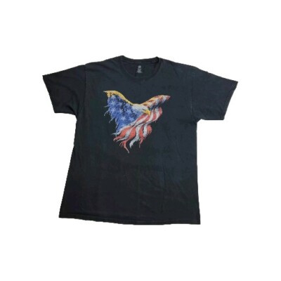 Wild Bobby American Flag T- Shirt Size Large Men's Short Sleeve