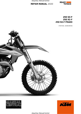 KTM 2020 - 250 SX-F XC-F PRADO - WERKSTATT SERVICE REPARATURHANDBUCH