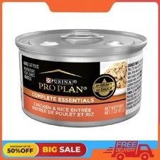 Purina Pro Plan Complete Essentials, Wet Cat Food, Chicken Rice, 3 oz x24 Cans 9.79 per gallon