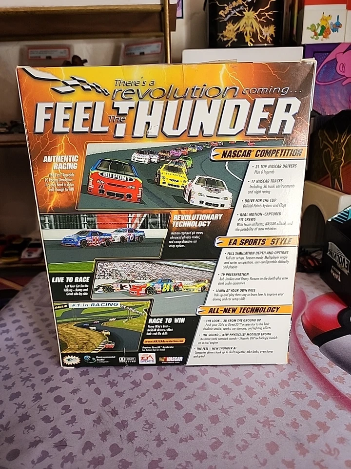 NASCAR Revolution (PC, 1999) Complete Big Box Retail EA Sports Mint Disc Sealed! - Image 2 of 3