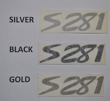 S281 Silver Black Or Gold Saleen Oem Decals Nos