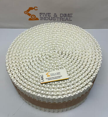 Intralox 1100 Series 5'' X 25' White Flush Grid Friction Top Belt