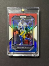 2022 Prizm Decobie Durant #347 Red White Blue Rookie RC Los Angeles Rams