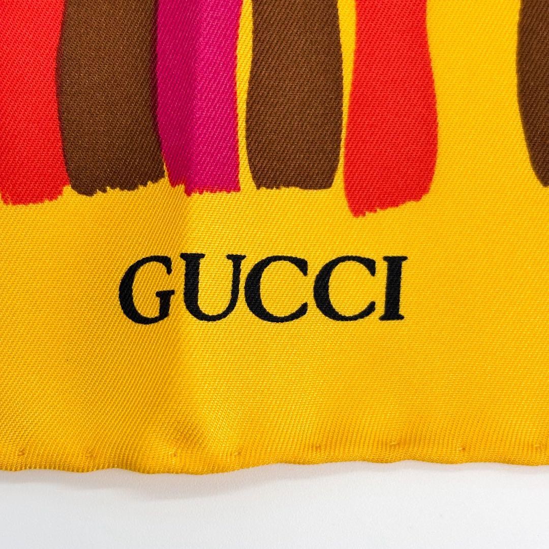 GUCCI 100% silk scarf　48cm*48cm thumbnail 8