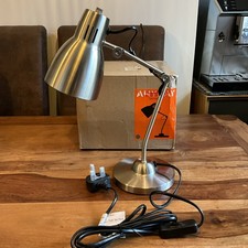John Lewis ANYDAY Tony Desk Lamp/ Satin Nickel / New