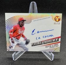 ELLY DE LA CRUZ 2024 TOPPS PRISTINE RC PERSONAL ENDORSEMENT AUTO 