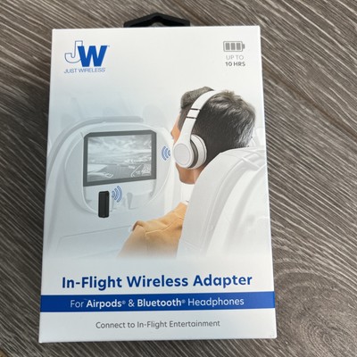 Just Wireless in-Flight Wireless Adapter NEW Airplane Bluetooth Airpod Connect