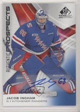2019-20 Upper Deck SP Game Used CHL Edition Blue Auto Jacob Ingham #53 Auto 0c2