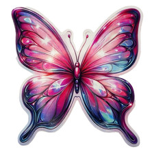 Pink Butterfly Insect Waterproof Car Decal Wall Poster Vinyl Sticker Large