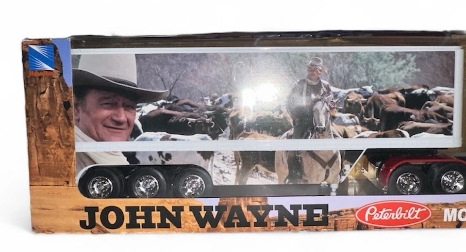John Wayne Peterbilt 379 1:32 Scale Diecast Semi Truck Trailer New Ray NIB - Image 3 of 4