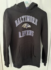 Baltimore Ravens Football Youth Kids Fleece Lined Hoodie Sweatshirt XL 18/20