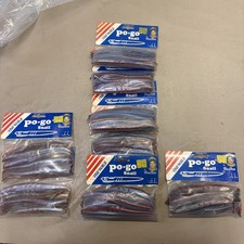 Vtg Tom Mann Fish World PO-GO Multi-colored Plastic Lures8 Pk Lot 80 ct