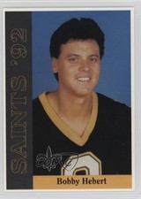1992 Behavioral Health New Orleans Saints Drug Awareness Bobby Hebert 0q3