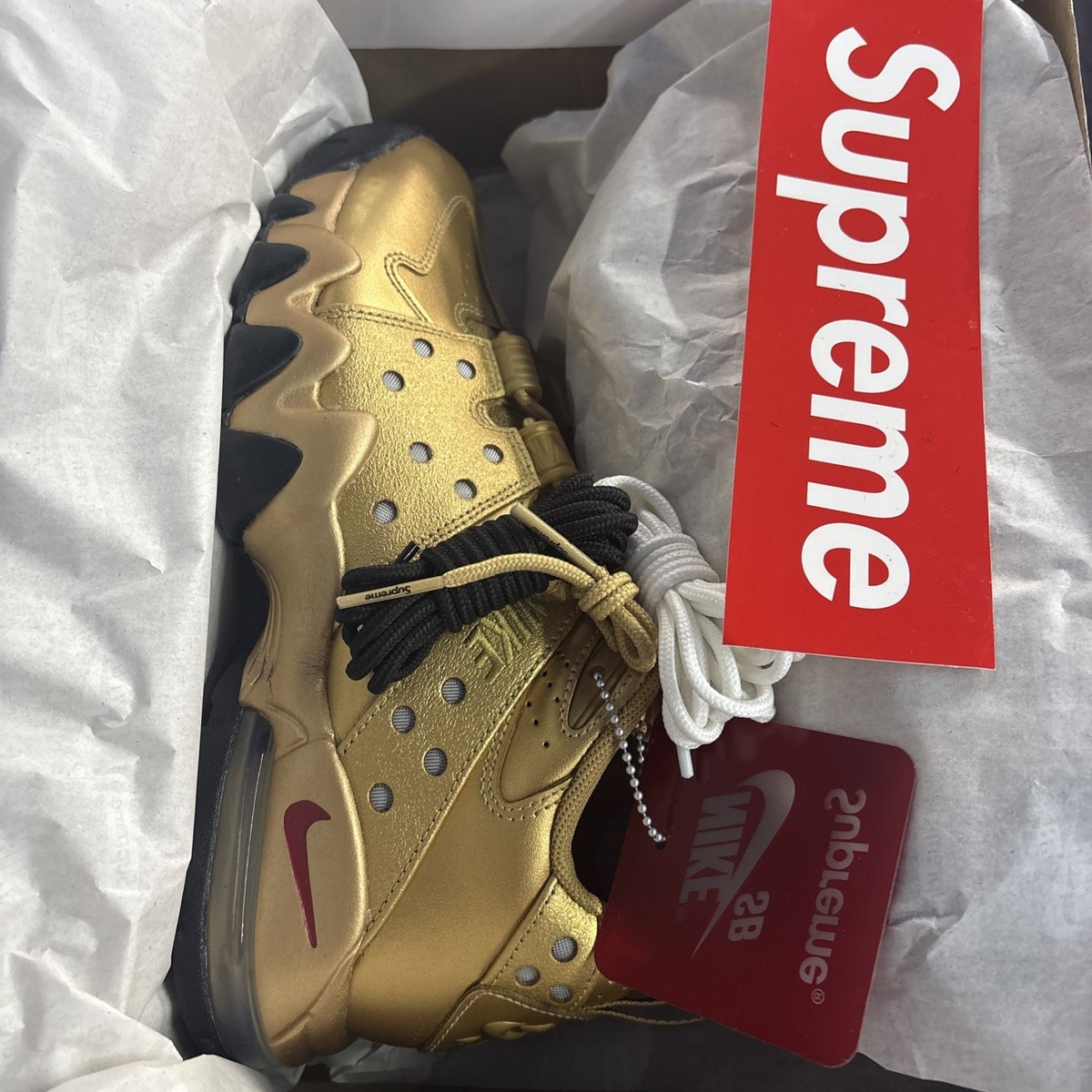 Supreme x SB x Nike Air Max 2 CB '94 Low 'Metallic Gold' Size 8 | eBay