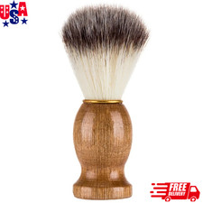 Natural Badger Hair Men'S Shaving Brush Barber Salon Men Facial Beard Cleaning A