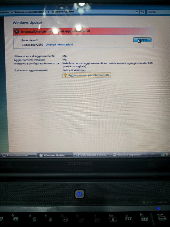Notebook Compaq Presario C700 Intel Core2Duo 2GB 160GB Win Vista Funzionante - Image 3 of 4