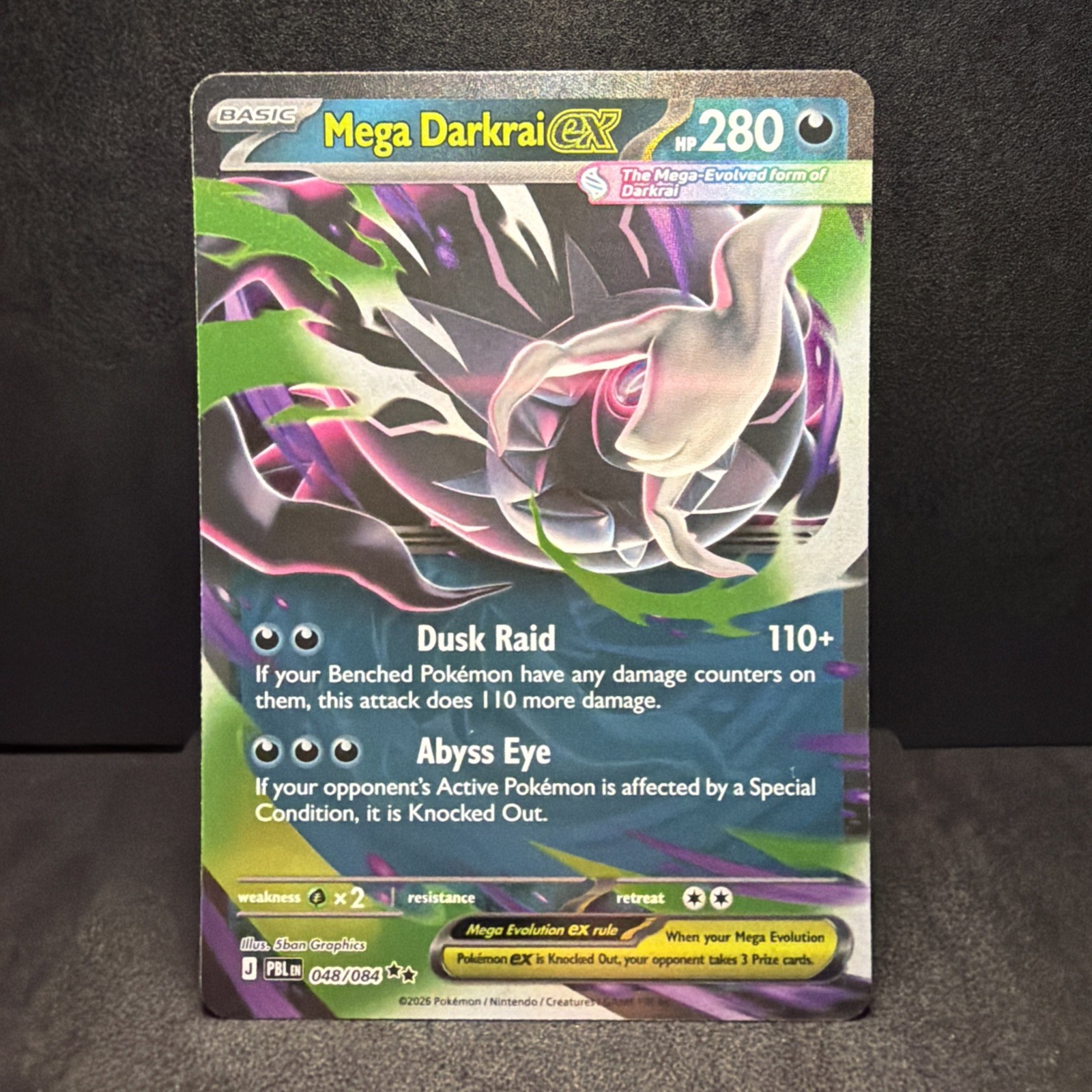 2026 Mega Evolutions - Pitch Black Mega Darkrai ex Double Rare #48