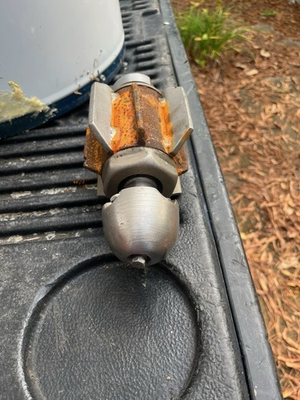 #ad Pressure Washer Sewer Jetting Nozzle Rotating Head Metal Silver Rust $600.00