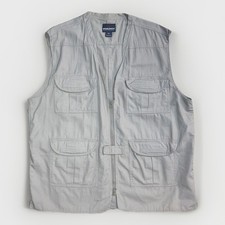 Woolrich Vest Mens Sz L Elite Series Khaki Ripstop Tactical Fishing Hunt 4424