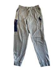 Polo Ralph Lauren Sweatpants L 14-16 Youth Gray Big Pony Logo Joggers Cargo