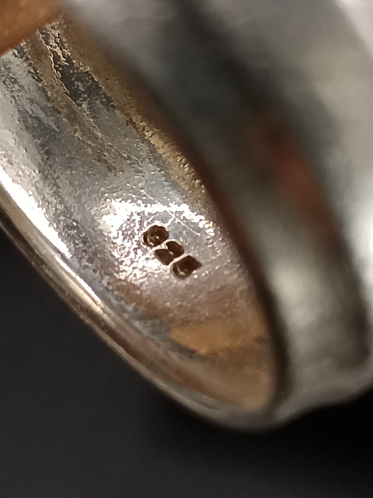 Mens Heavy Textured Sterling Silver Ridged band Ring size X 7g image 5