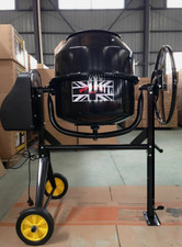 Cement Mixer Large 140 L Litres Concrete Professional With Stand & Wheels 240V