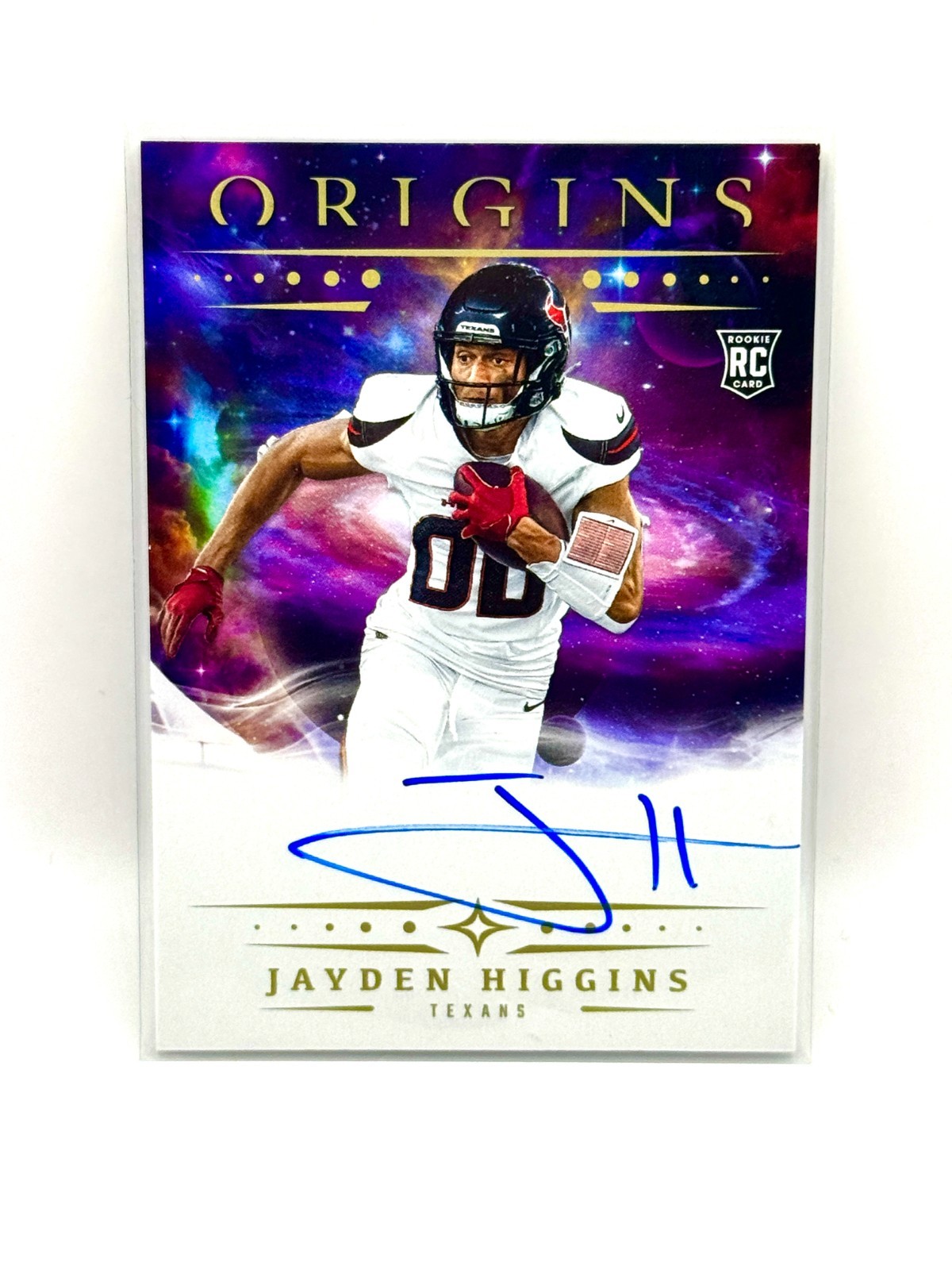 2025 Panini Origins - Rookie Autographs Jayden Higgins #RA-JHI (AU, RC)