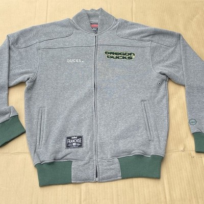 Franchise Club Oregon Ducks Full Zip Sweater Size S/P Lightweight Back Hit Y2K