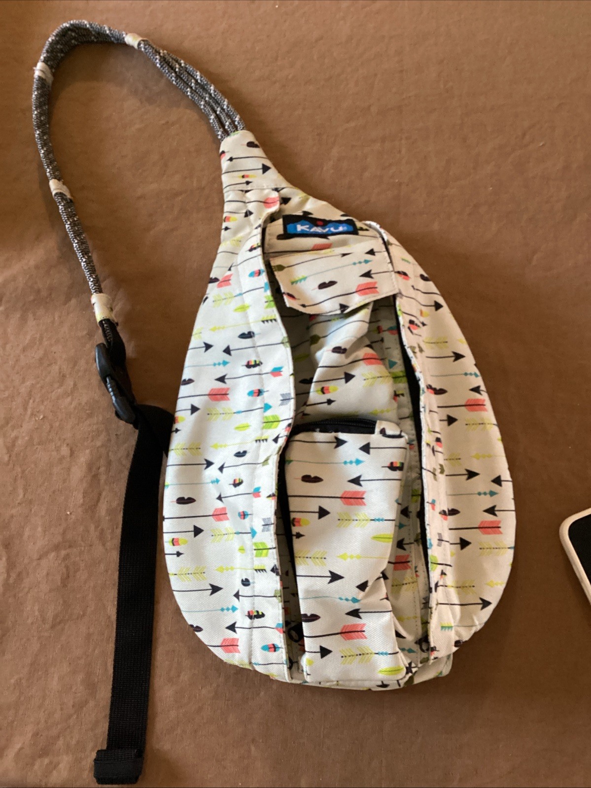 KAVU Sling Crossbody Back Original Rope Purse Backpack - Arrow Dynamic