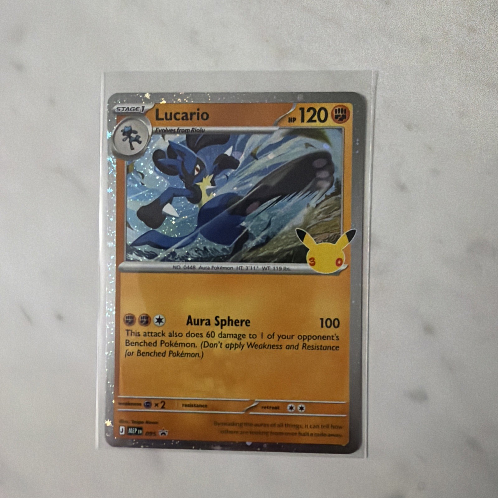 Lucario (30th Celebration) 095 Holo Promo ME: Mega Evolution Promo Pokemon NM
