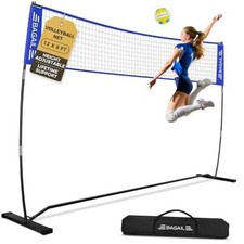 Volleyball Net/20ft Portable Volleyball Net for Backyard - 12ft Blue
