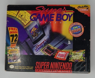 Super GameBoy Big Box BOX, GUIDE & MANUAL ONLY Super Nintendo SNES