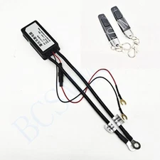 12V Battery Disconnect Switch Isolator Kill Master W/Dual Remote For Motorcycle