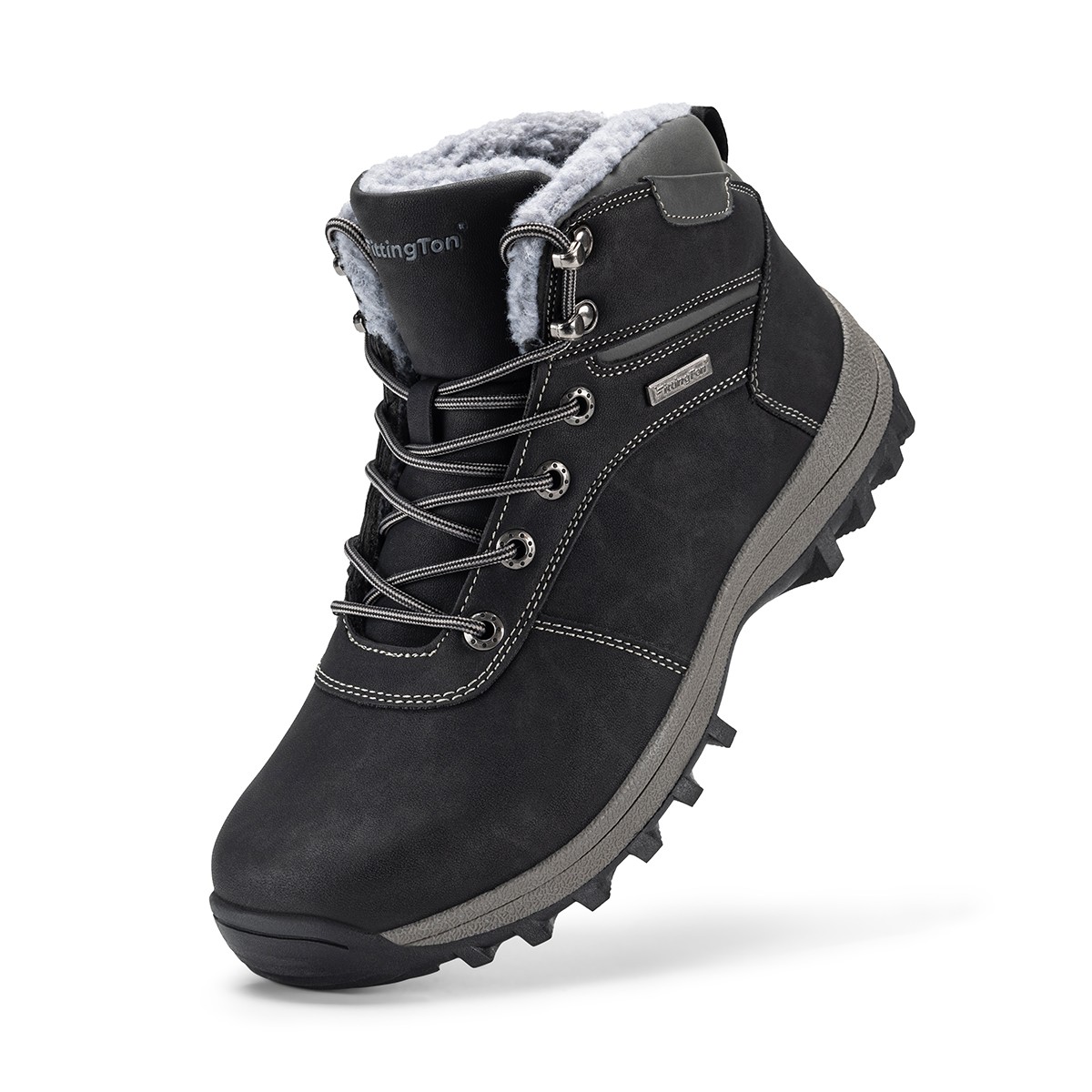 Men's Snow Boots Insulated Fur Lined Rugged Outdoor Winter Boots Non-Slip 8-14