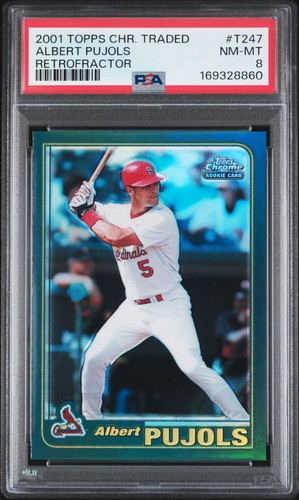 Albert Pujols [Retrofractor] #T247 2001 Topps Chrome Traded card