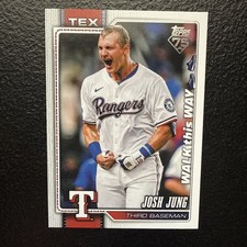 Josh Jung 2026 Topps Series 1 Celebration Walk This Way SP 98 *Texas Rangers