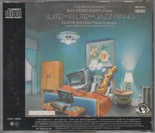 CD Jean-Pierre Rampal, Claude Bolling – Suite For Flute And Jazz Piano - Bild 2 von 2