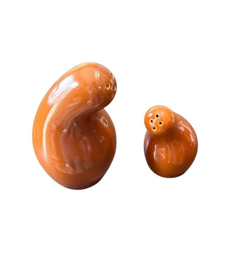 Vintage Eva Zeisel Shmoo Salt Pepper Shakers Red Wing Pottery Set of 2 Schmoo