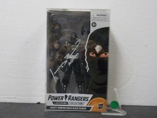 G041 POWER RANGERS LIGHTNING COLLECTION MIGHTY MORPHIN NINJA BLACK RANGER Signed