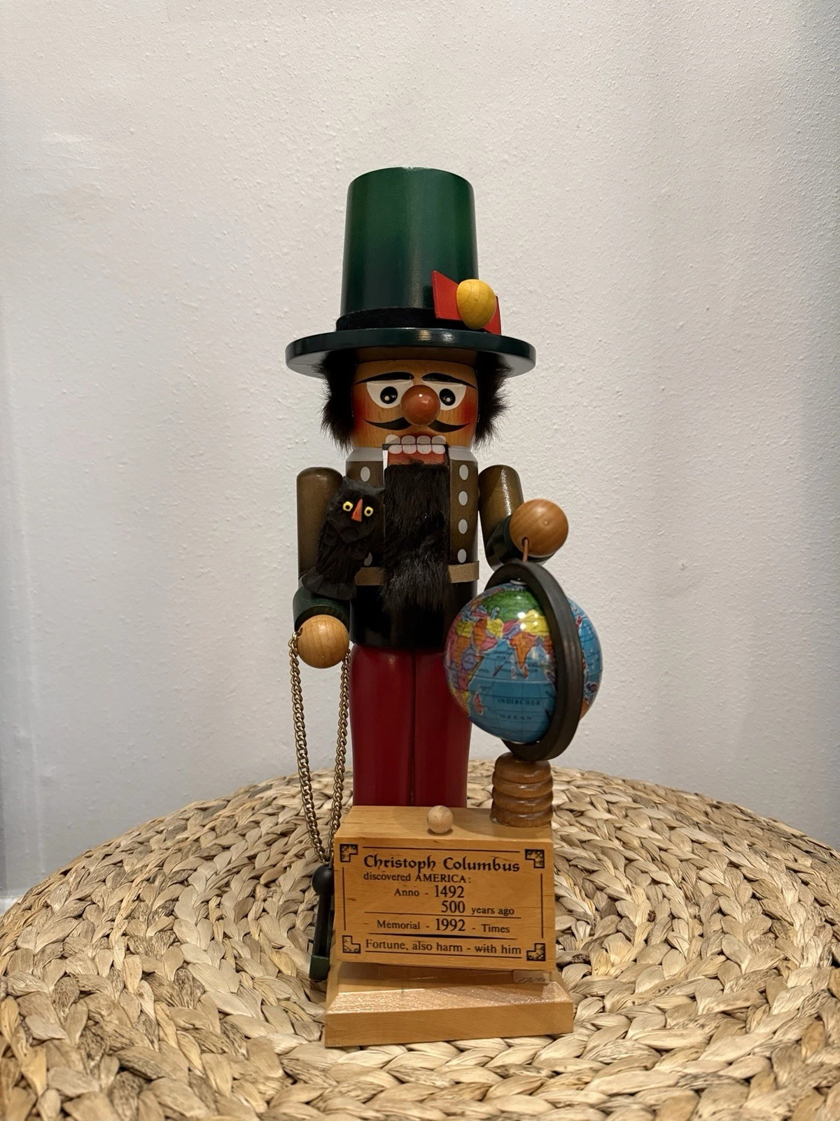 Steinbach Volkskunst Nutcracker Christoph Columbus 1992
