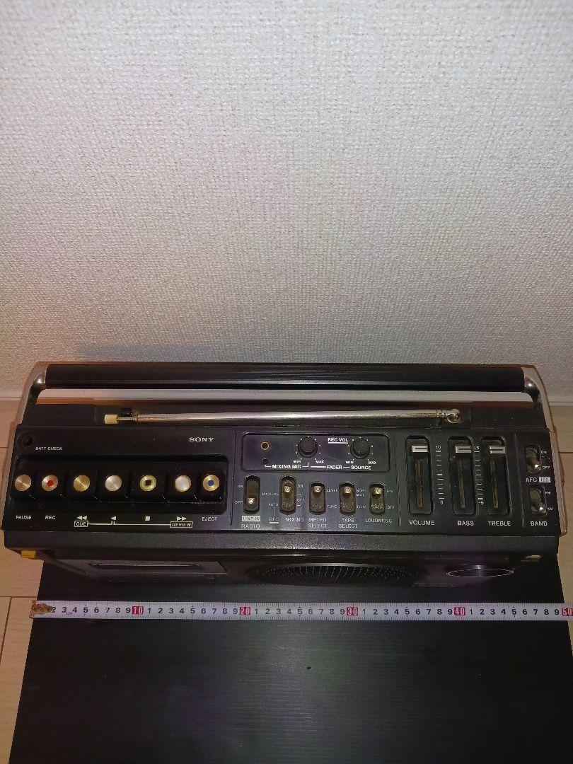 ♪SONY CASSETTE-CORDER FM/AM CF-1980【06】♪ Sony CF1980 FM/AM Cassette Radio First Generation Retro For