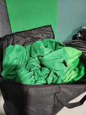 Assorted Green Screen Material Back Drops.  3...