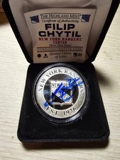 NY RANGERS EXCLUSIVE SIGNED FILIP CHYTIL SILVER COIN