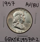 New Listing1957 Franklin Half Dollar AU/BU FBL
