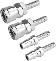 4 StüCk Schlauch Schnellkupplung 8Mm Druckluftkupplung Kompressor Fitting Kupplu