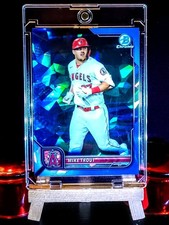Mike Trout 2022 Bowman Chrome #13 Angels Blue Sapphire Cracked Ice (NM-M) ✨✨ ✨✨✨